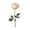 Beige, variant on Artificial Ranunculus Flower Stem Yellow Polyester Fake Peony Single Stem For Home Wedding Party Table Centerpiece Vase Decor 1 Count