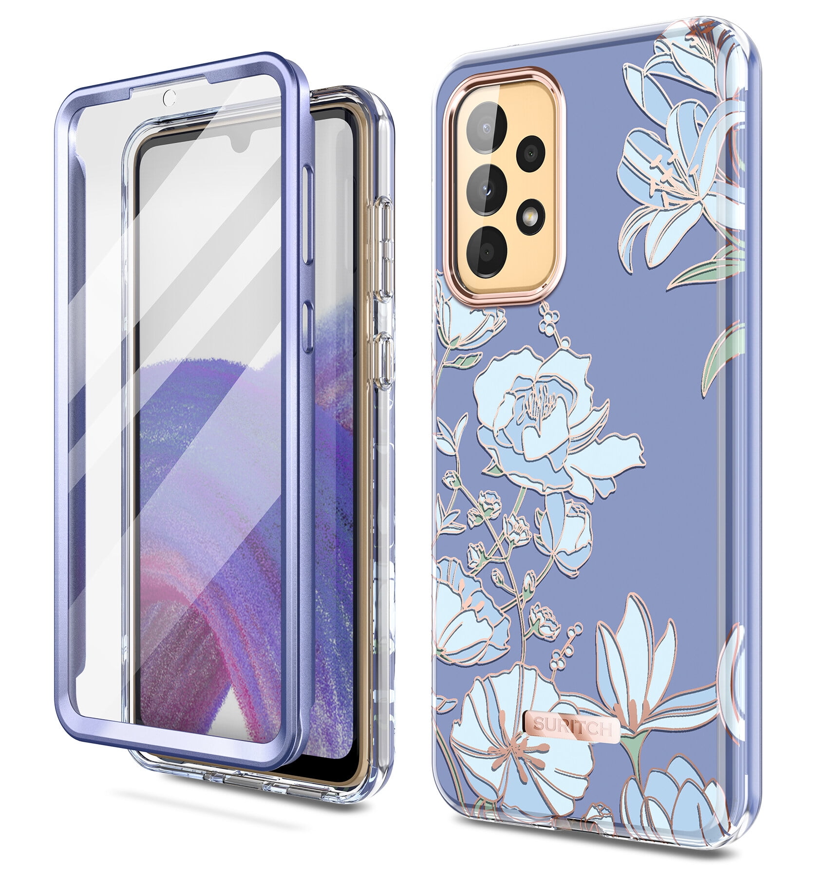 SURITCH Case for Samsung Galaxy A33 5G, Builtin Screen Protector Phone Case for Galaxy A33 5G