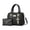 Black, variant on LSLXA Women Purses And Handbags Ladies Shoulder Bag Top Handle Satchel Tote Work Bag With Matching Clutch Black