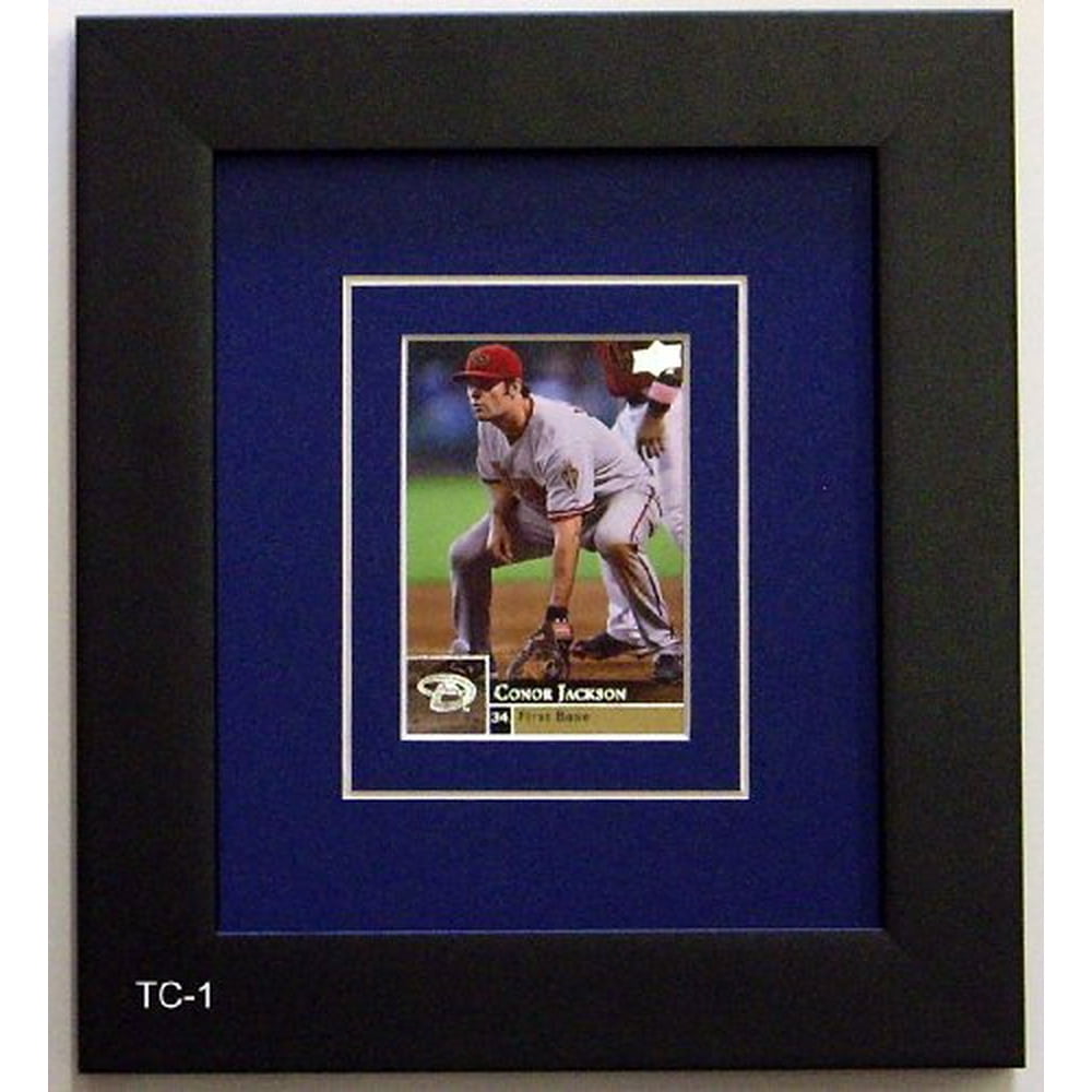Trading Card Frame for Single Trading Card Dark Blue (white trim