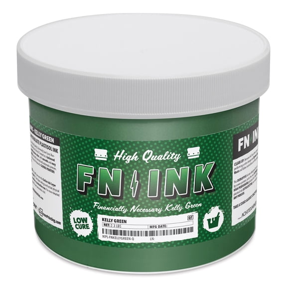 FN Ink Plastisol Screen Printing Ink - Kelly Green, Quart