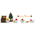 thumbnail image 3 of 4 Uds. Pegatinas de pared de ratón pequeño de Navidad calcomanías de fondo de habitación de niños Ndcxsfigh Libre de BPA, 3 of 9