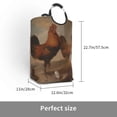thumbnail image 3 of KLL Oil Painting Chicken And Duck Laundry Hamper,Large Canvas Fabric Lightweight Storage Basket Toy Organizer Dirty Clothes Collapsible Waterproof, 3 of 6
