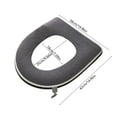 thumbnail image 3 of Fridja Christmas Decorations Thickened Toilet Seat with Carrying Handle Complete Coverage Winter Warm Household Toilet Seat Removable Waterproof Toilet Seat, 3 of 6