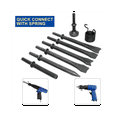 thumbnail image 4 of 8Pc Air Chisel Head Set Pneumatic Chisel Air Hammer Punch Chipping Tool Pneumatic Chisel Air Hamme Cutting Rusting, 4 of 9