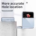 thumbnail image 6 of MonsDirect for 6.7 inch Samsung Galaxy Z Flip 4 5G 2022 Case, Slim Clear Plating Frame Hard PC Back Shockproof Anti-Scratch Full Coverage Bumper Protective Shell Cover for Galaxy Z Flip 4, Clear, 6 of 7