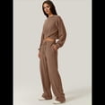 thumbnail image 4 of Conjunto de Chándal de 2 Piezas para Mujer: Sudadera Corta con Parte Delantera y Pantalón Deportivo de Pierna . Conjunto de Estar por Casa. Camello XL, 4 of 8