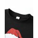 thumbnail image 5 of Conjunto de pijamas navideños familiares a juego: camisetas con estampado de letras y pantalones a cuadros. Pijamas de vacaciones para papá, mamá e hijos., 5 of 9