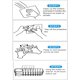 thumbnail image 5 of Soporte para esponja adhesiva de 360 grados, colgador para paños de cocina y soporte para cepillos, organizador de fregadero 3 en 1, acero inoxidable 304 SUS, resistente al óxido y al agua, 5 of 8