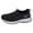 Black, variant on Womens Platform Sneakers Breathable Slip on Walking Shoes Nonslip Low Top Tennis Shoes Comfortable Arch Support Nursing Shoes Light Purple Size 8