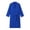 Blue, variant on SHTXOZHI Mens Long Sleeve Robes Adjustable Tie Belt Bathrobe V-Neck Spa Robe Winter Textured Sleepwear with Pocket