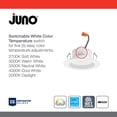 thumbnail image 6 of Juno Lighting RB4S SWW5 CP6 MW M2 Pack Of (6) Retrobasics 4" Integrated Led Smooth, 6 of 7