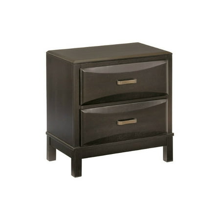 Ashley Kira Two Drawer Night Stand Almost Black