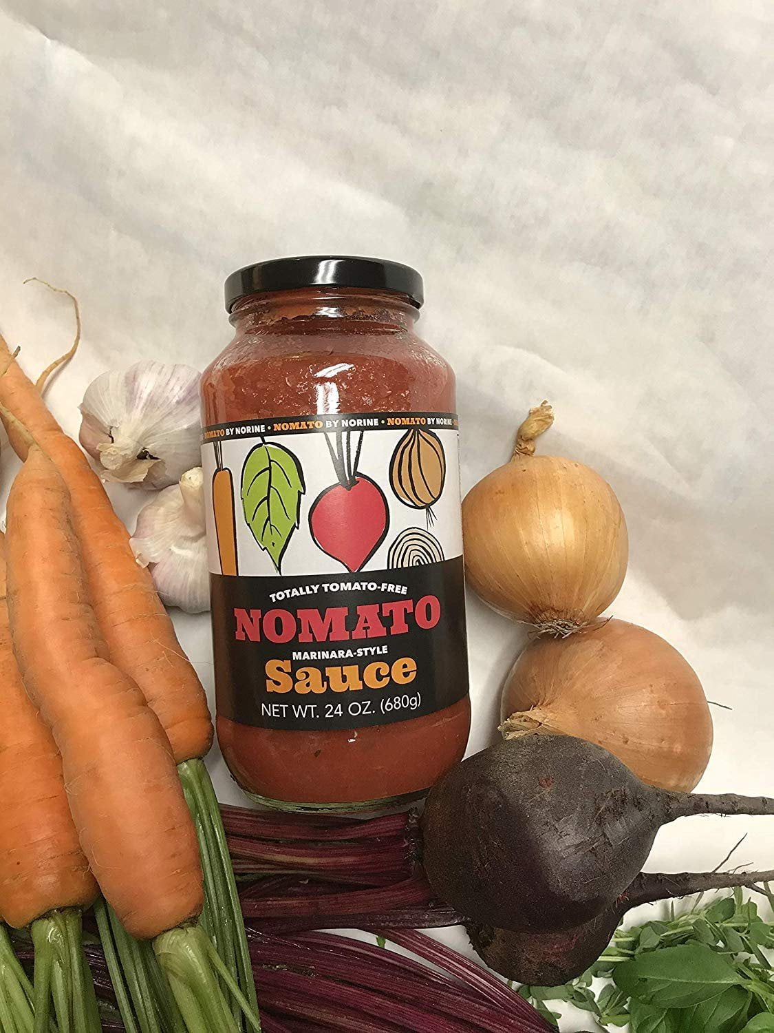 Nomato- The Original Tomato Free Marinara Sauce - Pasta Sauce Pack of 2 24 oz jars