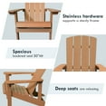 thumbnail image 2 of Superjoe Adirondack Chair High Impact Polystyrene "Adirondack Chairs", Orange, 2 of 7