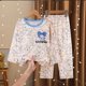 thumbnail image 1 of Conjuntos de pijamas de seda de leche para niños, ropa de dormir de Anime Kawaii Sanrioed, Cinnamoroll Kuromi, ropa de casa para niños y niñas, otoño 2023, 1 of 4