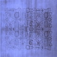 thumbnail image 1 of Ahgly Company Indoor Square Oriental Blue Industrial Area Rugs, 7' Square, 1 of 4
