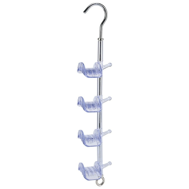 Fyearfly Door Hanging Purse Organizer, Rotatable Handbag Holder Purse Bag Hanger Hanging Rack Storage Organizer for Purses Handbags Satchels Backpacks(clear)