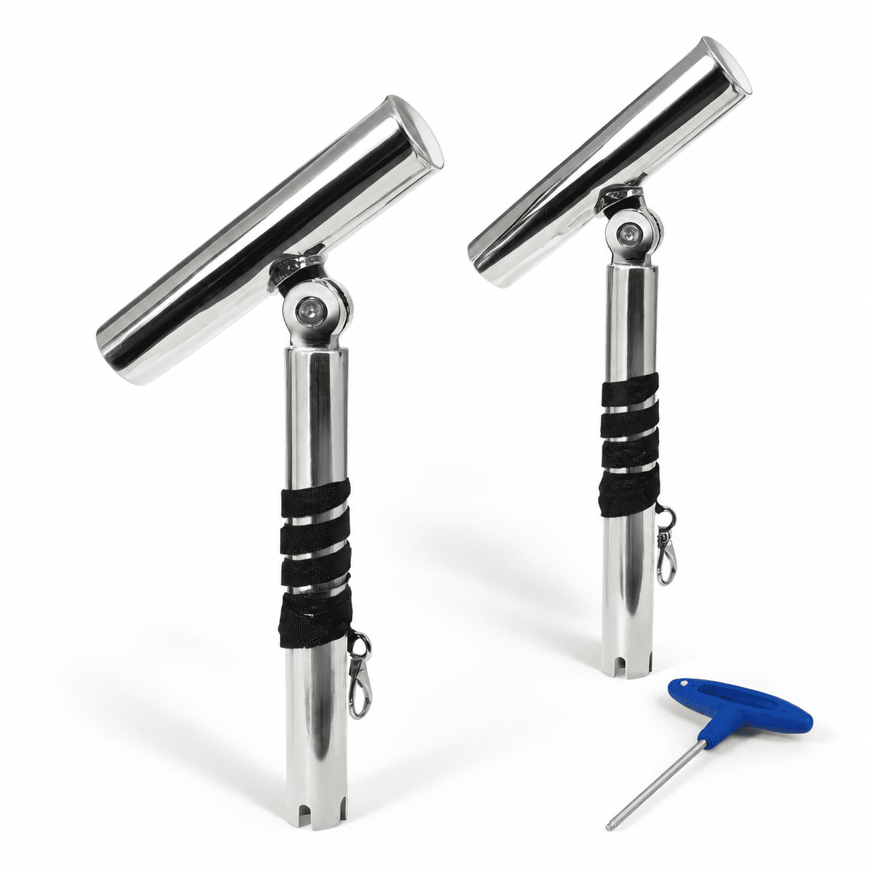 2 Pack Stainless Steel Outrigger Fishing Rod Holders for Trolling Marine