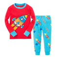 thumbnail image 1 of Pijamas con diseño de animales para niños, pijamas de frutas para bebés, ropa de dormir de manga larga, conjunto de ropa para niños, otoño e invierno, 2 piezas, 1 of 4