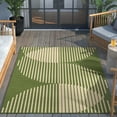 thumbnail image 3 of Well Woven Medusa Alder Modern Geometric Green 2'7" x 9'10" Runner Indoor Outdoor Rug, 3 of 3