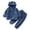 Blue, variant on GYRATEDREAM Toddler Boy Girl 2 Piece Fuzzy Fleece Sweatsuit Set Kids Bear Ear Hoodie Sweatsuits with Fleece Sweatpants Fall Winter Clothing Set