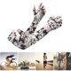 thumbnail image 2 of Sywqhk Sun Protection Half Fingers Ice Arm Sleeves Unisex Arm Cover (Camo Green) Sywqhk Alta Calidad, 2 of 7