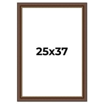 25x37 Copper and Brown Real Wood Picture Frame Width 2 inches | Interior Frame Depth 0.5 inches |