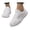 White, variant on Women's Lace Mesh Sneakers Breathable White Floral Pattern Casual Walking Shoes Lightweight Fashion Tennis Shoes for Summer