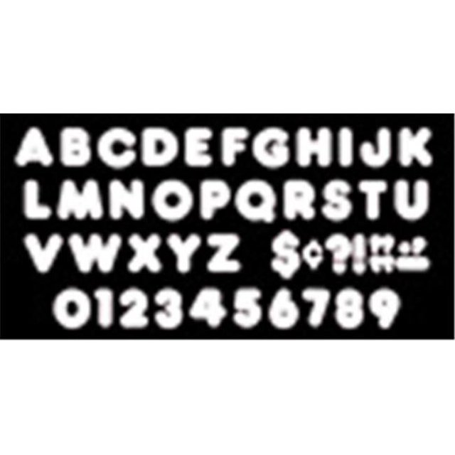 Trend Enterprises T-436 Ready Letters 2 Inch Casual White