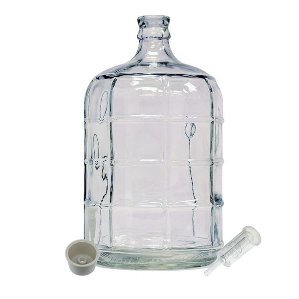 Home Brew Ohio 3 Gallon Glass Carboy with Drilled Bung and ThreePiece