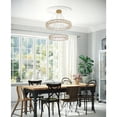 thumbnail image 4 of Monroe 28 inch LED double ring chandelier in gold, 4 of 9