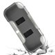 thumbnail image 5 of Funda protectora de TPU 2 en 1 para el mando de la consola de juegos Switch Lite con soporte y ranuras para tarjetas, color negro y gris, 5 of 5