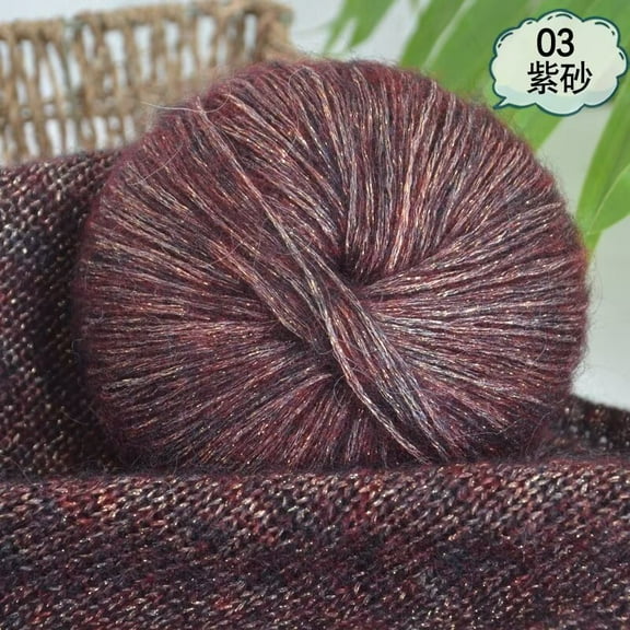 Namzi Premium Mohair Wool Yarn for Knitting - 1 roll magenta Yarns for Crocheting, Soft & Durable, Ideal for Handcraft Projects, Belongs to Yarn Category, Easy to Weave