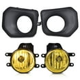 thumbnail image 3 of CROSSDESIGN 2Pcs Fog Lights Yellow Lens Bumper Fog Lamp Bezel Kit Fit For Toyota Tacoma 2016-21, 3 of 9