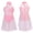 Pink, variant on Raenseen Kids Girls Ballet Tutu Dress Leotard Figure Ice Skating Dress Mock Neck Lyrical Latin Jazz Black 6