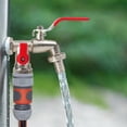 thumbnail image 4 of Outdoor Brass Garden Faucet with 1 Inlet 2 Outlets, Dual Hose Bib Spigot for Yard, Patio, Balcony, Frost Proof Leak Resistant, 4 of 6