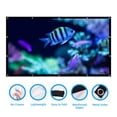 thumbnail image 2 of Thicken Projector Screen,120 / 150 inch 16:9,Foldable Portable White Projection Screen Polyester Outdoor Home Theater ,Wrinkle-Free, 2 of 8