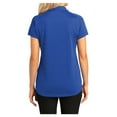 thumbnail image 2 of Yellow Rooster Women's Digi Heather Performance Polo T-Shirt True Royal L, 2 of 4