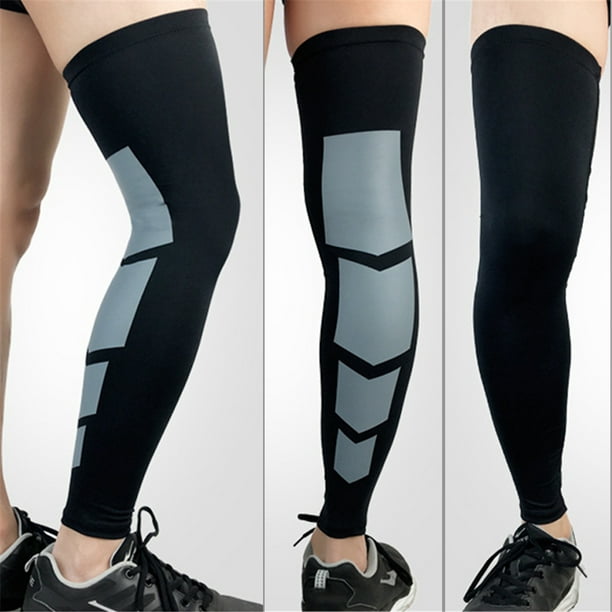 1PCS Pro Sports Silicone Antiskid Long Knee Support Breathable Compression  Brace Pad Protector Sport Basketball Leg Sleeve Sports Knee 5 Colors Single  Pad 