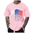 thumbnail image 2 of Gvdentm USA T Shirts for Men Men's American Flag Short Sleeve T-Shirt A11-Pink,3XL, 2 of 4