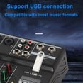 thumbnail image 3 of Professional 4 Channel Bluetooth Mixer Audio Mixing DJ Console with Reverb Effect for Home Karaoke U, 3 of 5