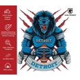 thumbnail image 3 of Game Garment Detroit Football Team Lion Men's T-Shirt Black XS-3XL, 3 of 6