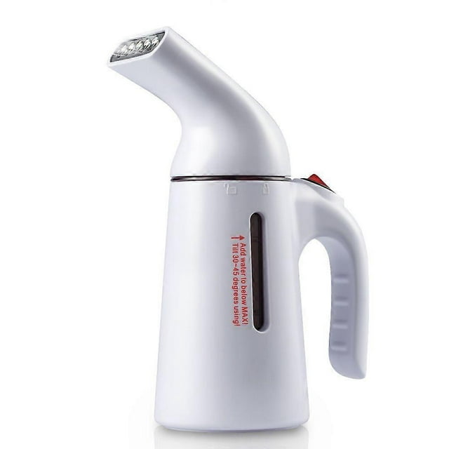 New portable handheld garment steamer with mini steam brush for home use.