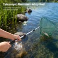 thumbnail image 4 of Fishing Net Fish Landing Net with Long Robust Telescopic Aluminum Alloy Handle for Freshwater and Saltwater Foldable Landing Net with Fine Nylon Mesh, 4 of 8
