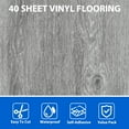 thumbnail image 2 of 40 Sheet Vinyl Flooring 12 x 12 Peel and Stick Floor Tile Waterproof Clearance Vinyl Floor Tiles Grey Wood Self Adhesive Floor Tiles Sticky Laminate Flooring for Bathroom Kitchen Basement RV, 2 of 12