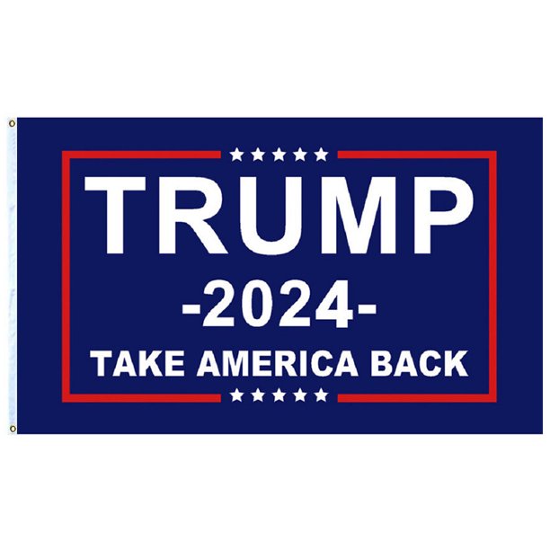 Con Patrón Trump Donald 90x150cm A La Decoloración para Interiores Y Exteriores