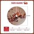 thumbnail image 2 of Fotbe Coffee Beans Chocolate Splash Pattern Christmas Tree Skirt, Tree Skirts Plush Christmas Decorations, Christmas Tree Skirts Xmas Decorations Holiday Party Decor-36", 2 of 6