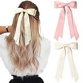 thumbnail image 6 of QIQUWOHUL Velvet Hair Bows Ribbon Hair Clips Hair Pins Ponytail Holder Accessories Sides Hair Bow Barrettes Hair Accessories For Women Girls Kids (6 Colours), 6 of 9
