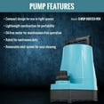 thumbnail image 4 of Little Giant 505723 10 ft. Cord 1200GPH 5 MSP Sub Utility Pump, 4 of 8